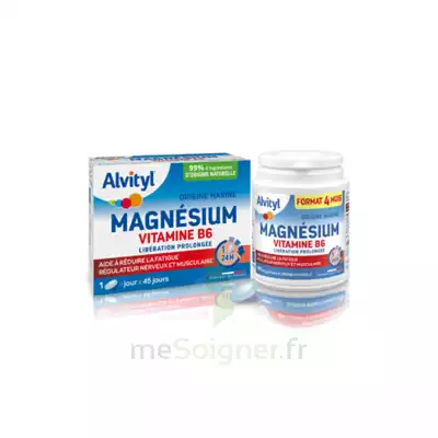 Alvityl Magnésium Vitamine B6 Libération Prolongée Comprimés Lp B/45 à SCHOELCHER